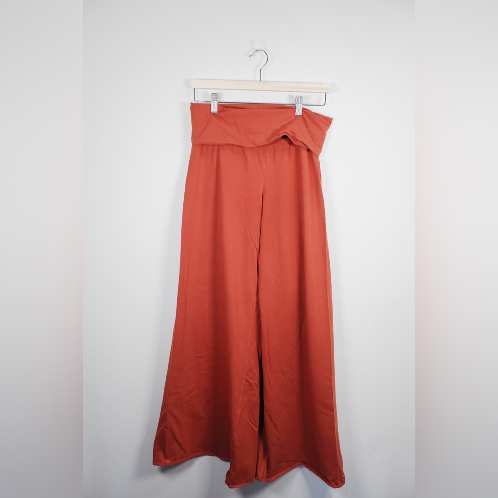 Organic Roll Top Flowy Pants